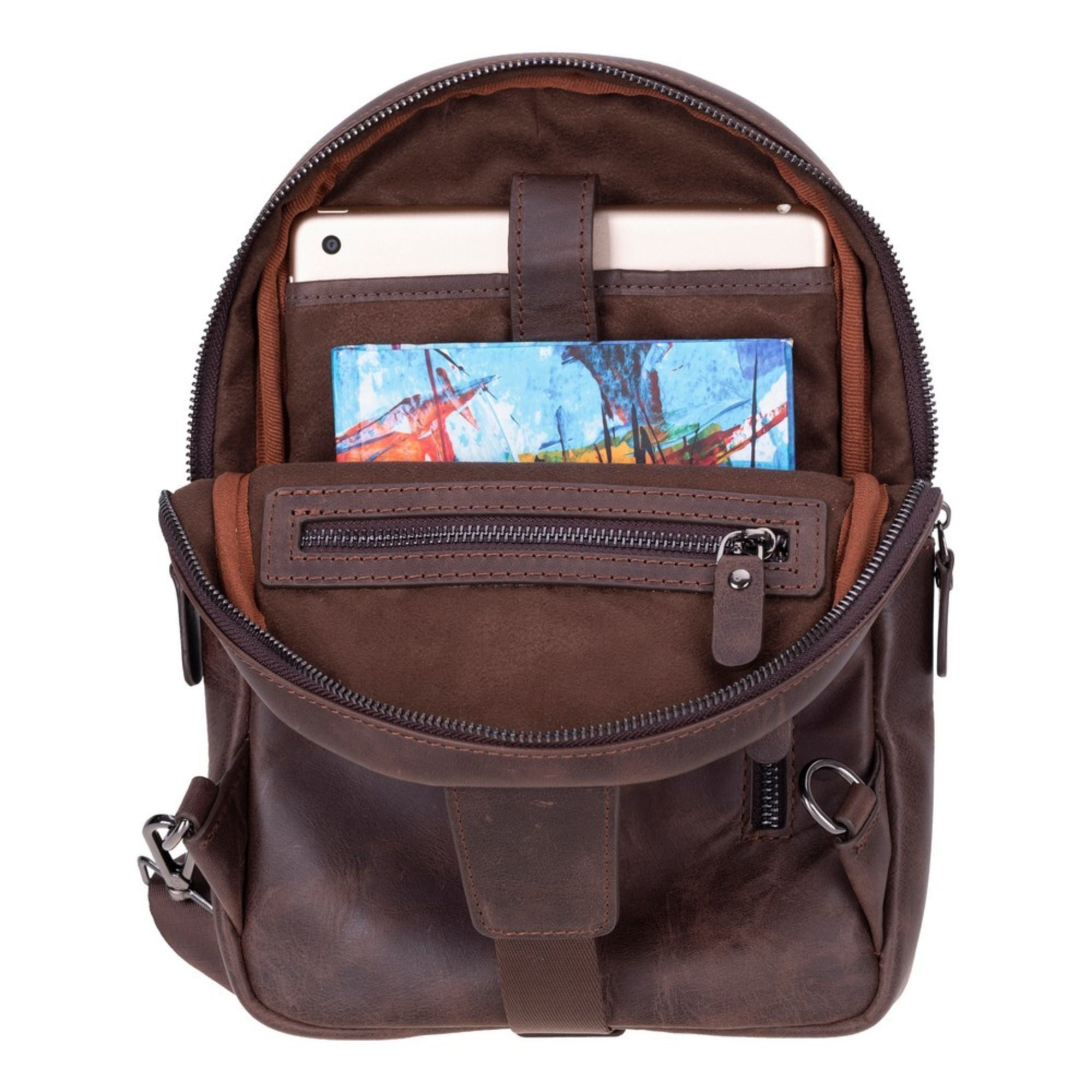 Athens Unisex Leather Cross Bag