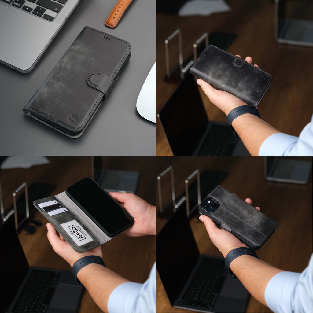 Casper iPhone 16 Plus Wallet Case Leather MagSafe